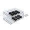 Azar Displays 2-Tier 8 Compartment Display Cometic Display.12"W x 8.5"D x 6.5"H 222482 - alternate 2